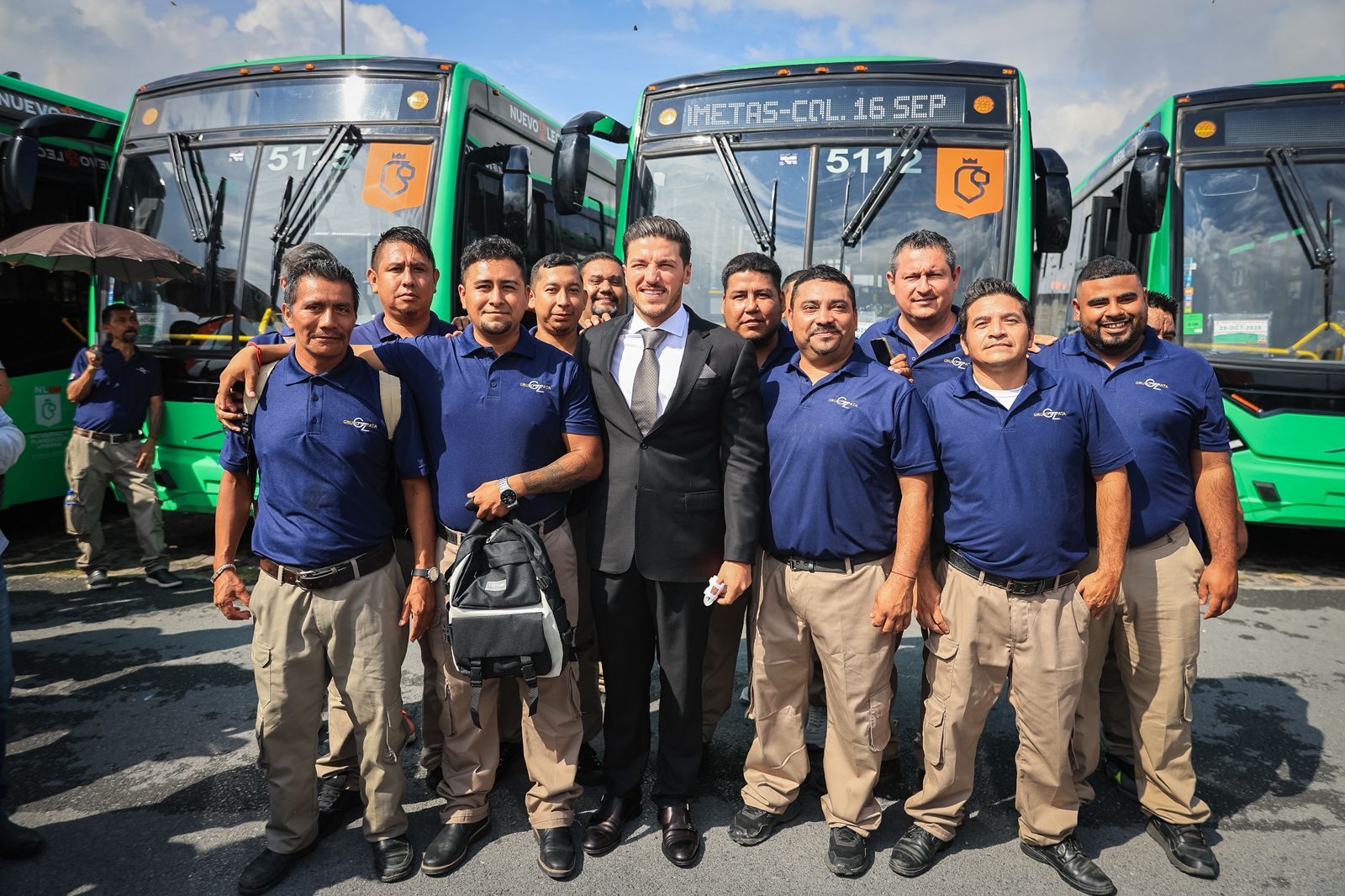 Entrega Samuel García 16 nuevas unidades para ruta 224 cometas, MTY-GPE-JUÁREZ Entrega Samuel García 16 nuevas unidades para ruta 224 cometas, MTY-GPE-JUÁREZ