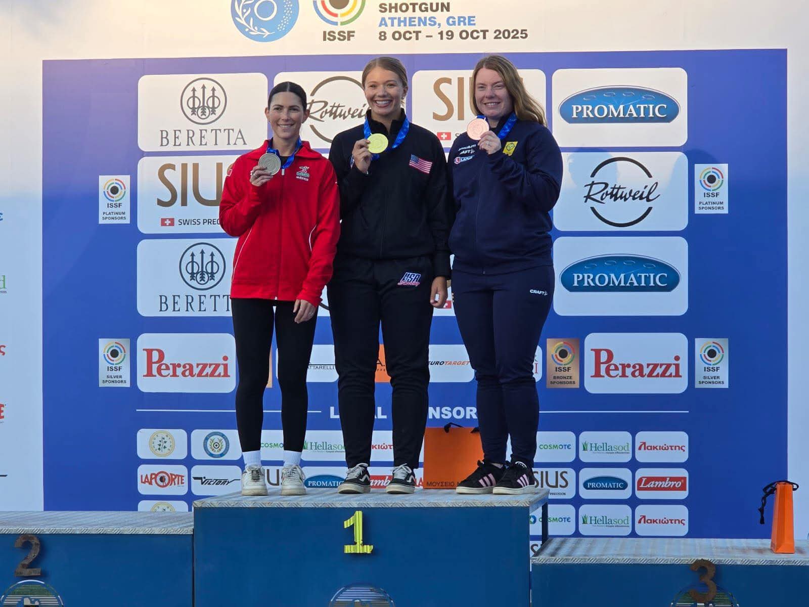 Coahuilense Gabriela Rodríguez gana plata en tiro con escopeta en Grecia