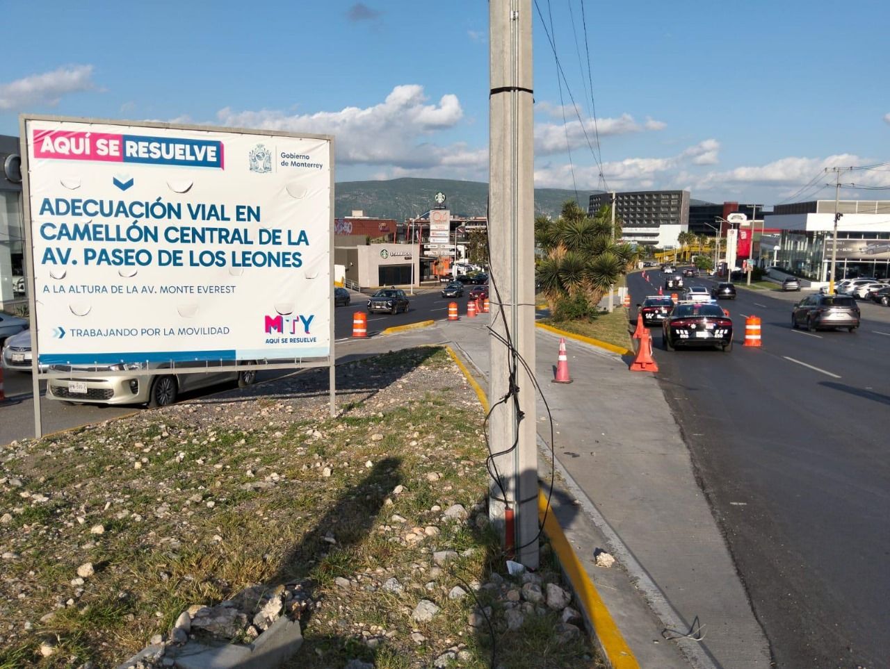 Inicia Monterrey ampliación del carril reversible vespertino en Leones Inicia Monterrey ampliación del carril reversible vespertino en Leones