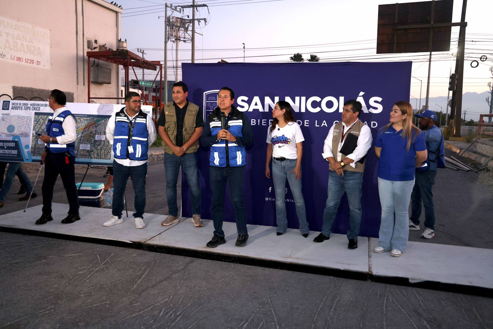 Inicia San Nicolás construcción de muros estructurales en Arroyo de Topo Chico Inicia San Nicolás construcción de muros estructurales en Arroyo de Topo Chico