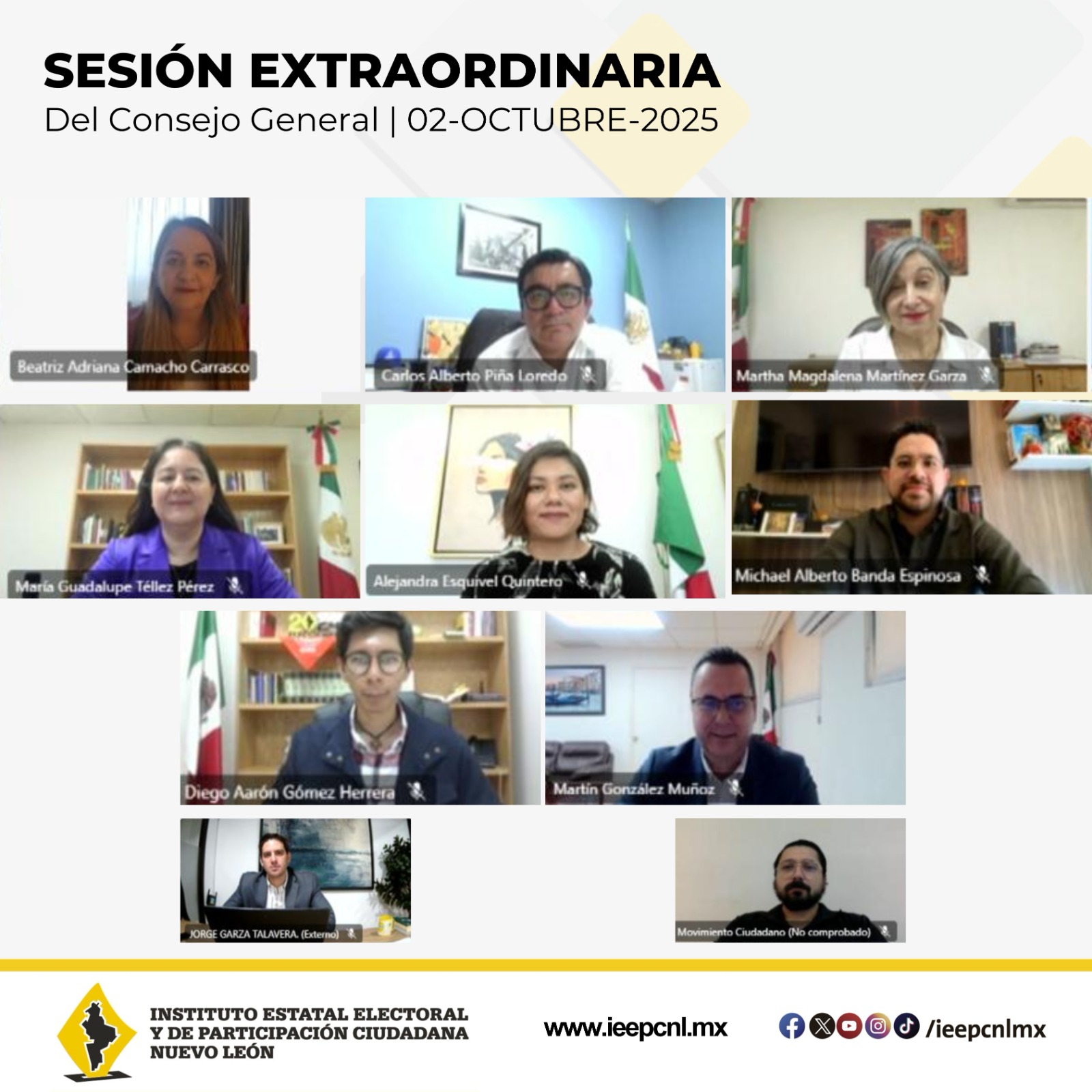 Designa IEEPCNL Consejería Instructora e integra Comisiones