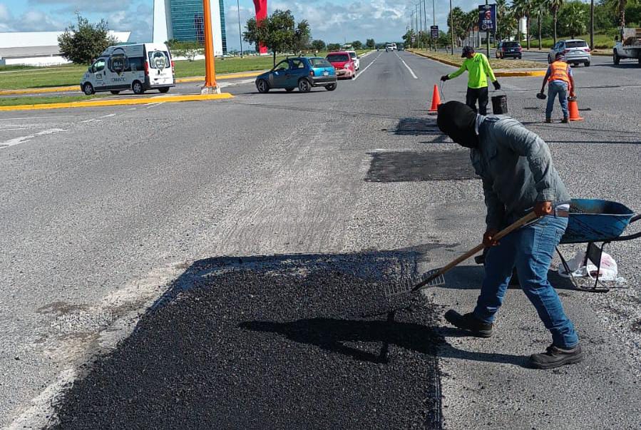 A doble turno, avanza plan emergente de bacheo en Victoria A doble turno, avanza plan emergente de bacheo en Victoria