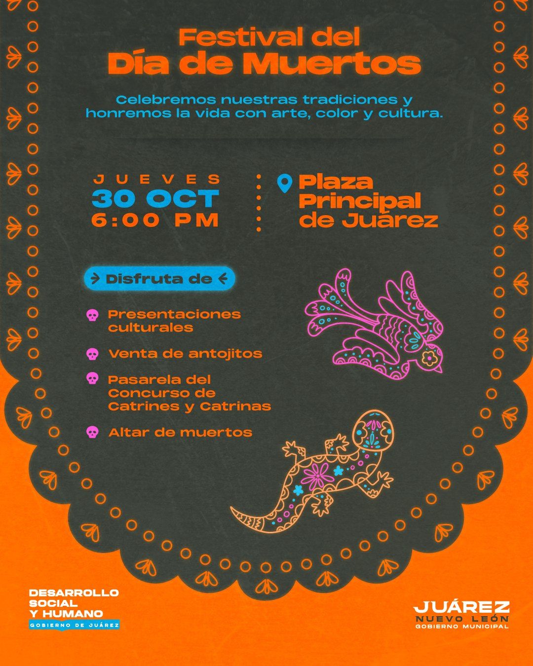 Juárez celebra el Día de Muertos con arte, tradición y homenaje a Margarita Maza de Juárez Juárez celebra el Día de Muertos con arte, tradición y homenaje a Margarita Maza de Juárez