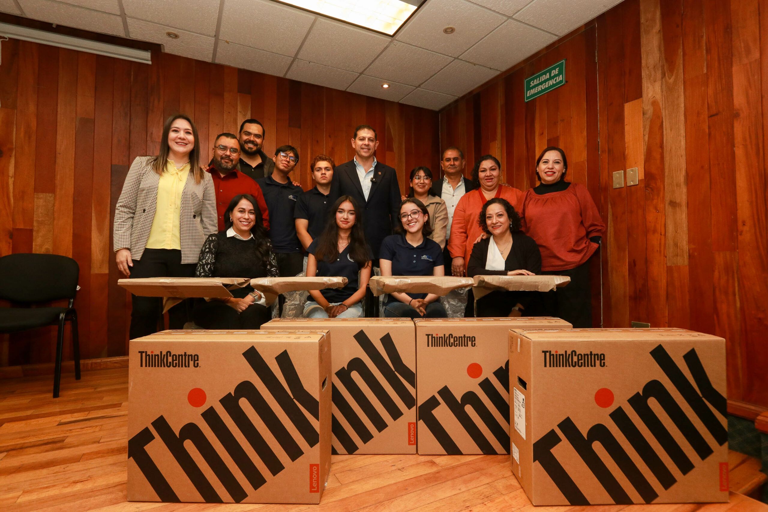Octavio Pimentel, Rector de la UAdeC Toma Protesta al Consejo Directivo del ILE y Entrega Equipos de Cómputo y Mesabancos