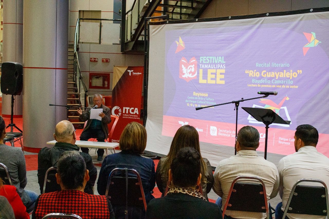 Festival Tamaulipas LEE abre en Reynosa con el recital literario “Río Guayalejo” de Baudelio Camarillo