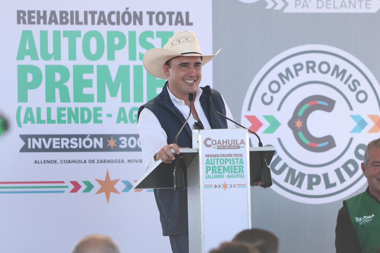 !Compromiso cumplido! Entrega Manolo Jiménez la rehabilitación total de la autopista premier