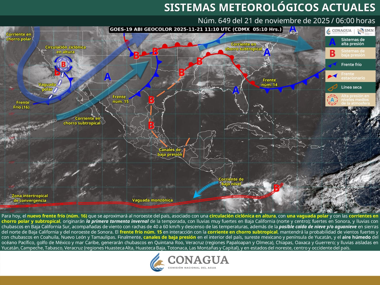 Se prevén lluvias y fuertes vientos en Coahuila