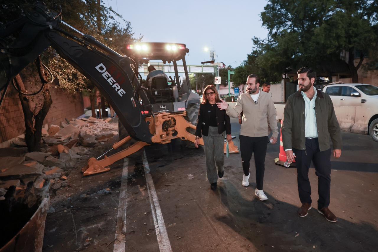 Supervisa Mauricio Farah trabajos en la avenida Alfonso Reyes
