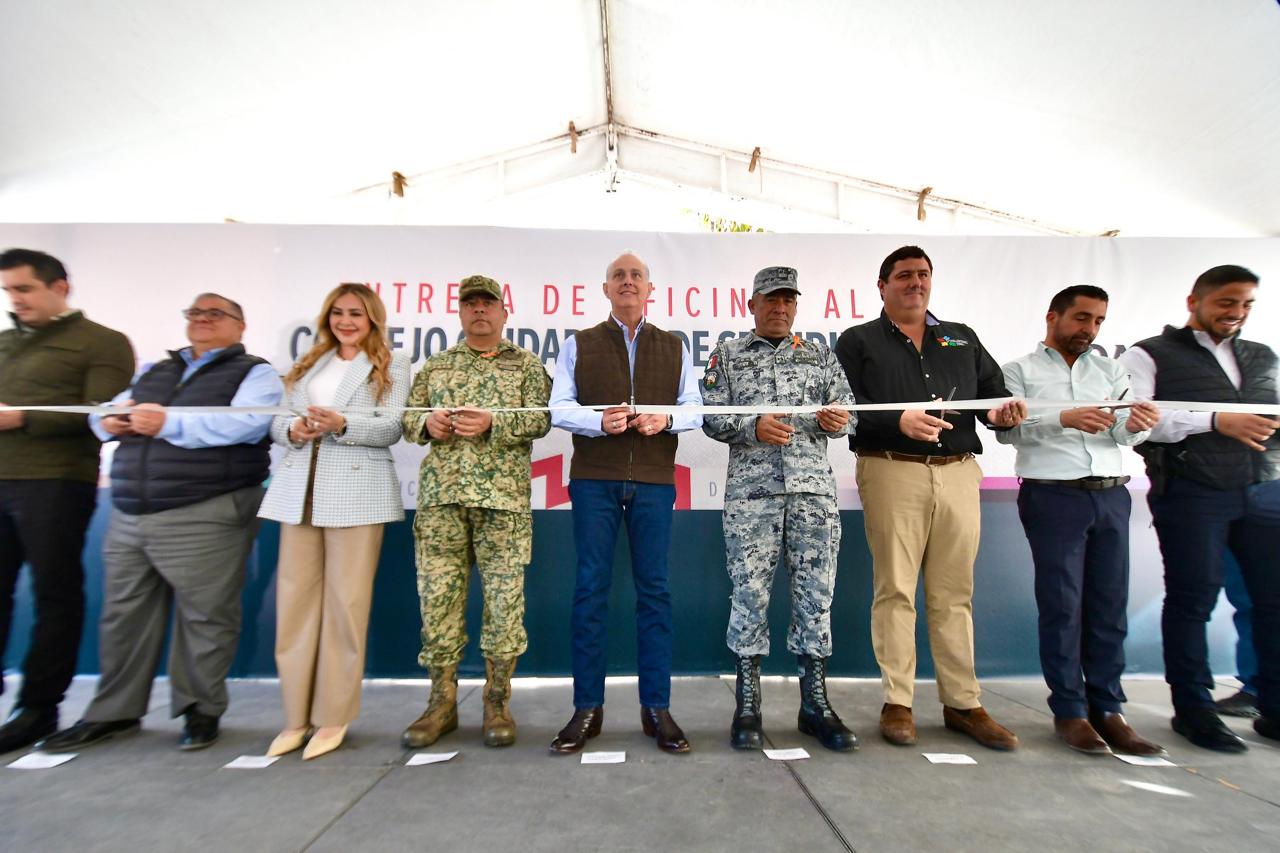 Román Alberto Cepeda González entrega nuevas oficinas al Consejo Ciudadano de Seguridad