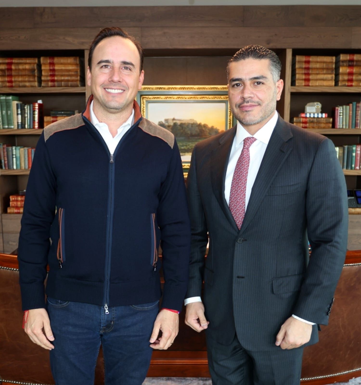 Se reúnen Manolo Jiménez y García Harfuch para seguir trabajando por la seguridad de Coahuila