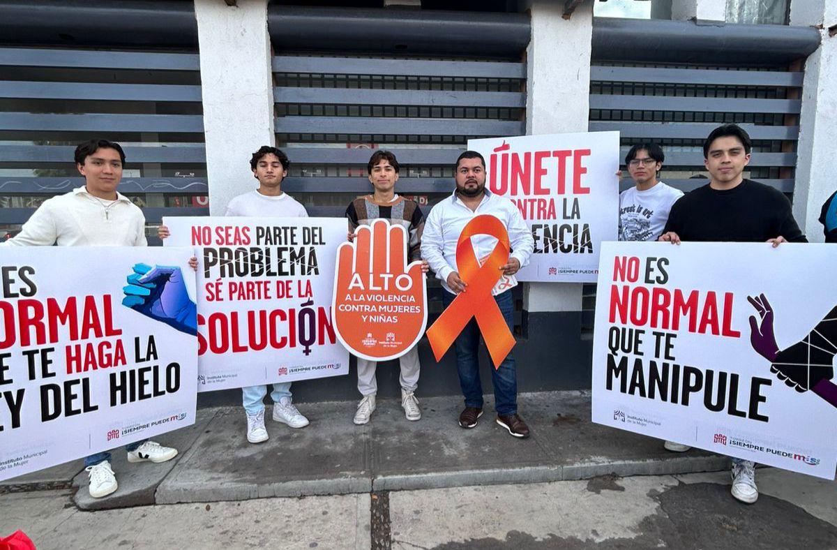 Entregan calcas informativas en el marco de los 16 días de activismo de la campaña Únete