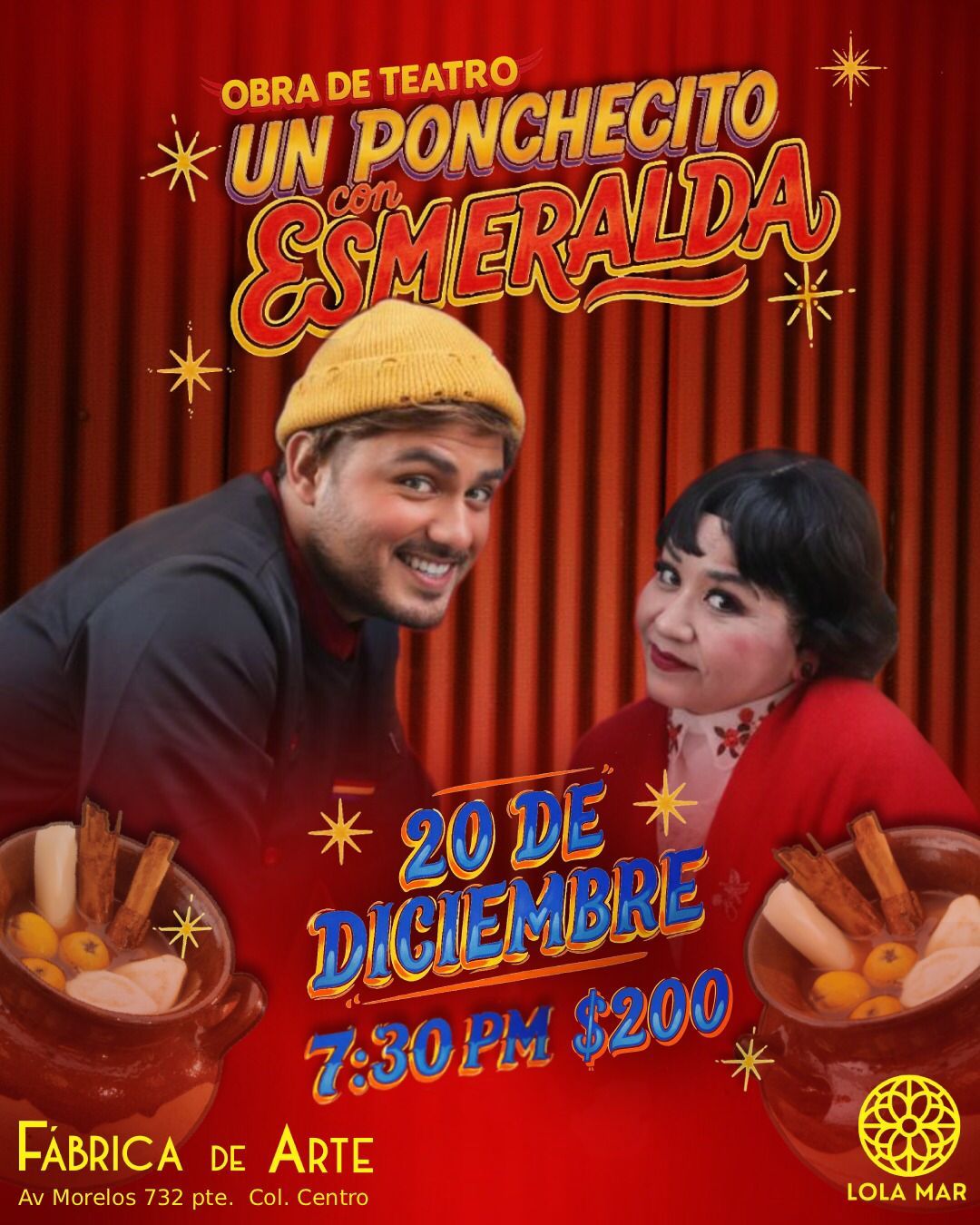 Presentan la obra “Un Ponchecito con Esmeralda” en Fábrica de Arte