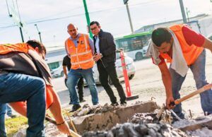 Inicia Félix Arratia obra de rehabilitación pluvial en el acceso a El Sabinal