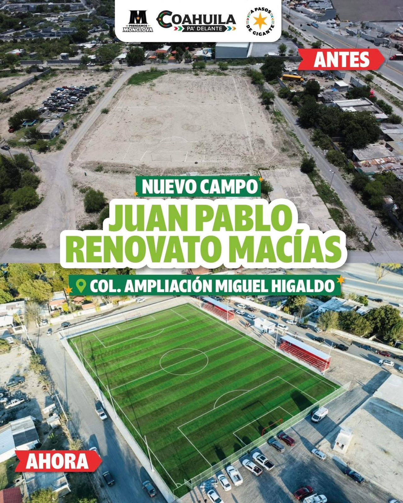 Carlos Villarreal impulsa obras en colonias con inversión superior a 16 mdp