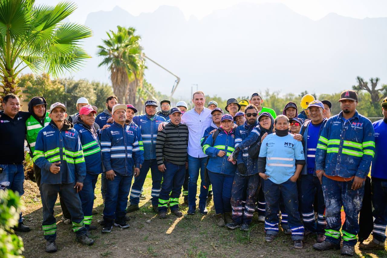 Realiza Monterrey operativo integral de espacios públicos en Cerradas de Cumbres