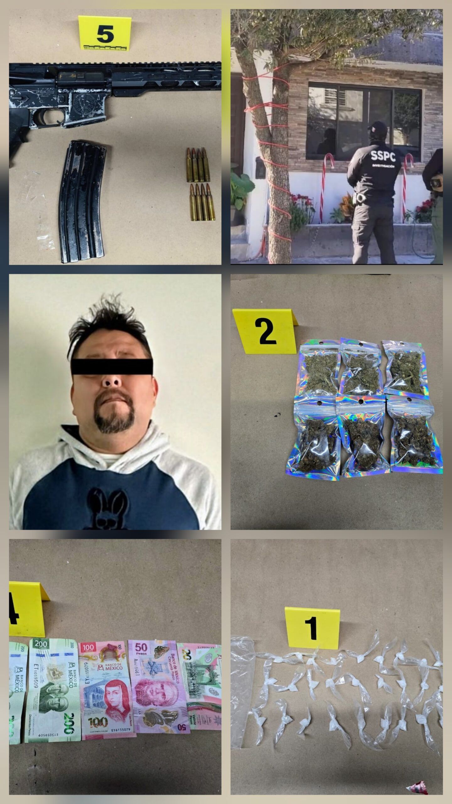 Cateo de Fiscalía de Nuevo León en García deja un detenido y aseguramiento de narcóticos