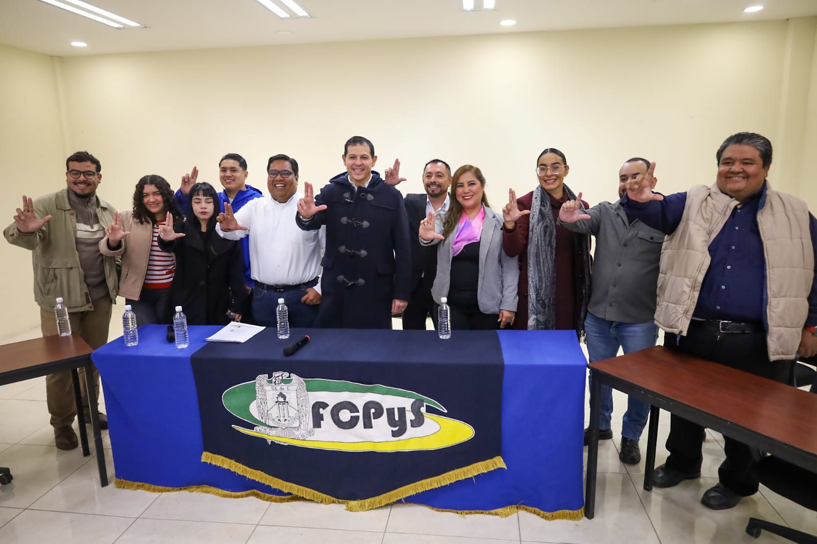 Octavio Pimentel, Rector de la UAdeC Inaugura el Centro de Cómputo de la FAFF y Toma Protesta al Consejo Directivo de la FCPyS