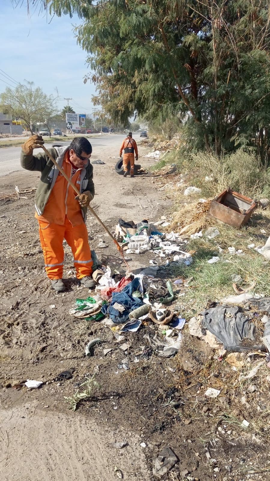 Servicios Públicos refuerza acciones de limpieza en el oriente de Torreón y anuncia la llegada de la Ruta del Descacharre