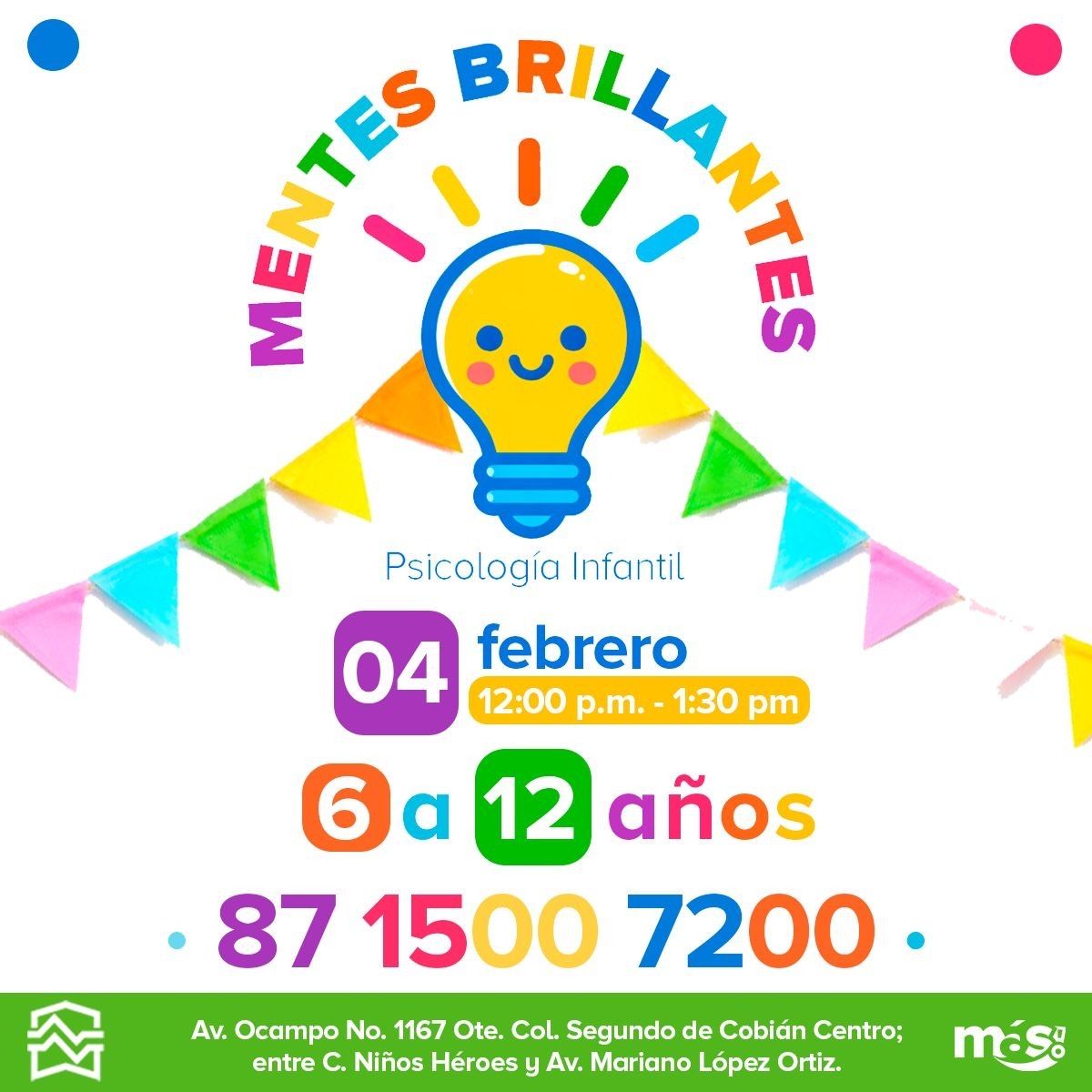 Invitan a formar parte del taller de psicología infantil “Mentes Brillantes”