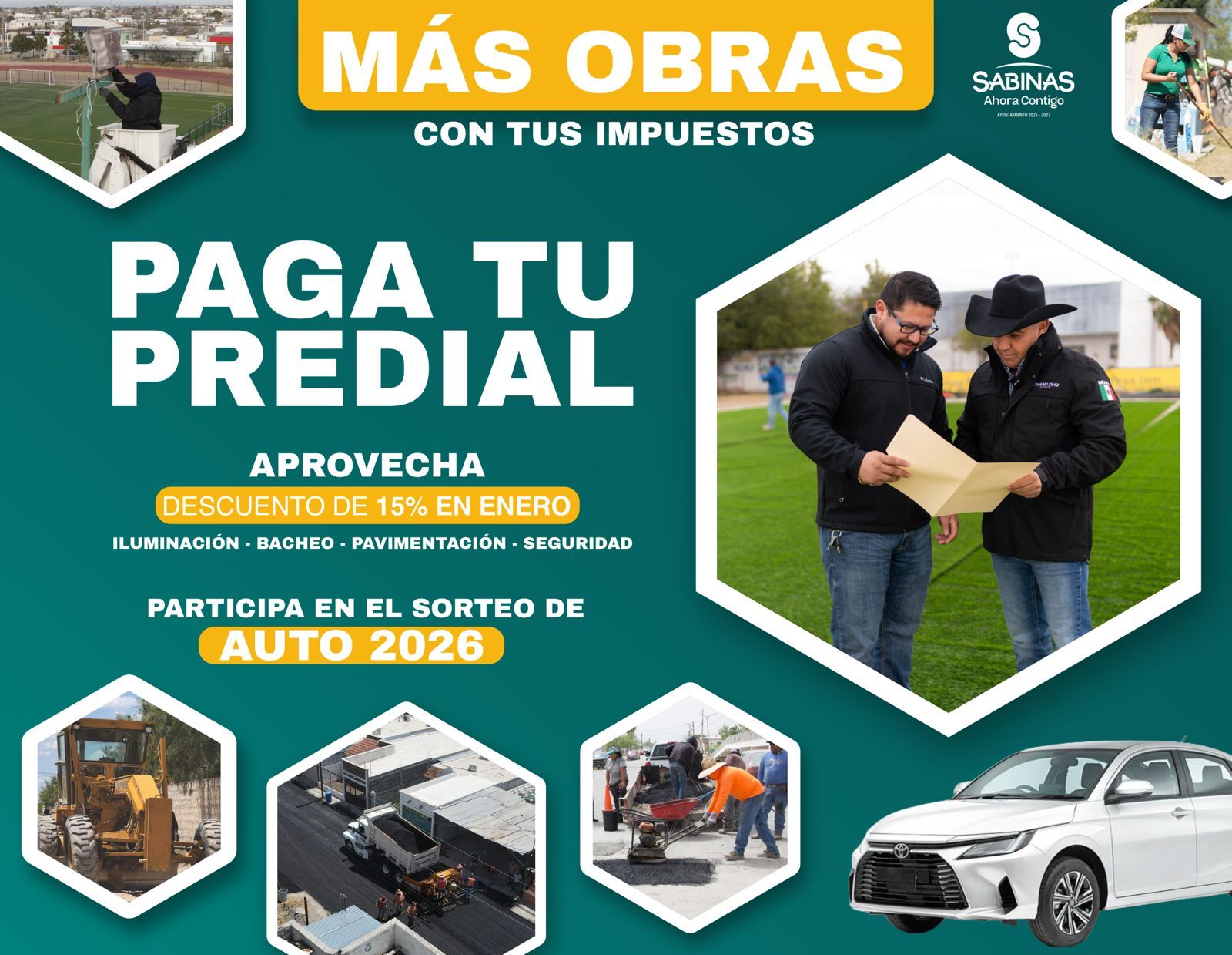 Chano Díaz Iribarren convoca a la ciudadanía a seguir construyendo un mejor Sabinas