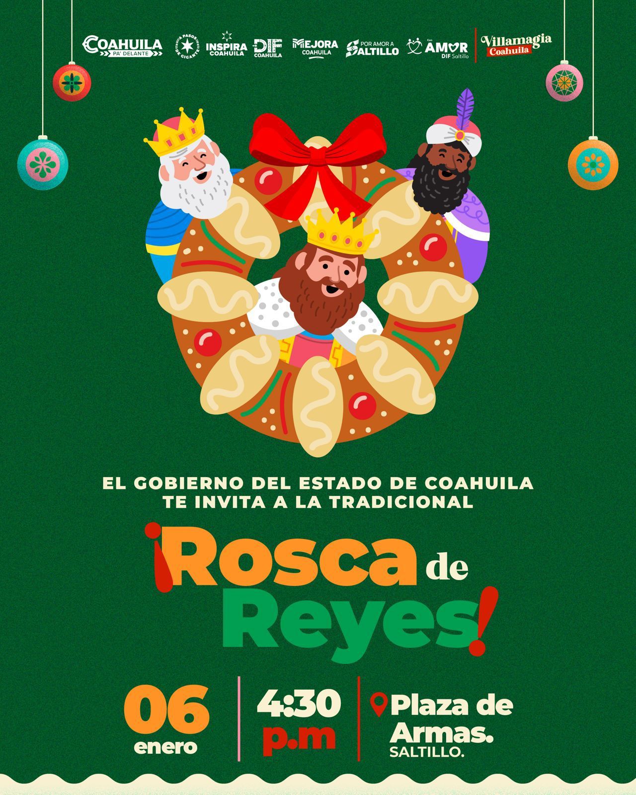 Invitan Manolo Jiménez y Paola Rodríguez a celebrar el Día de Reyes