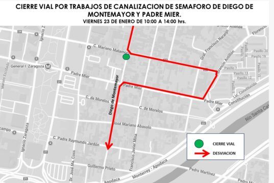 Anuncia Monterrey cierre vial en el Barrio Antiguo