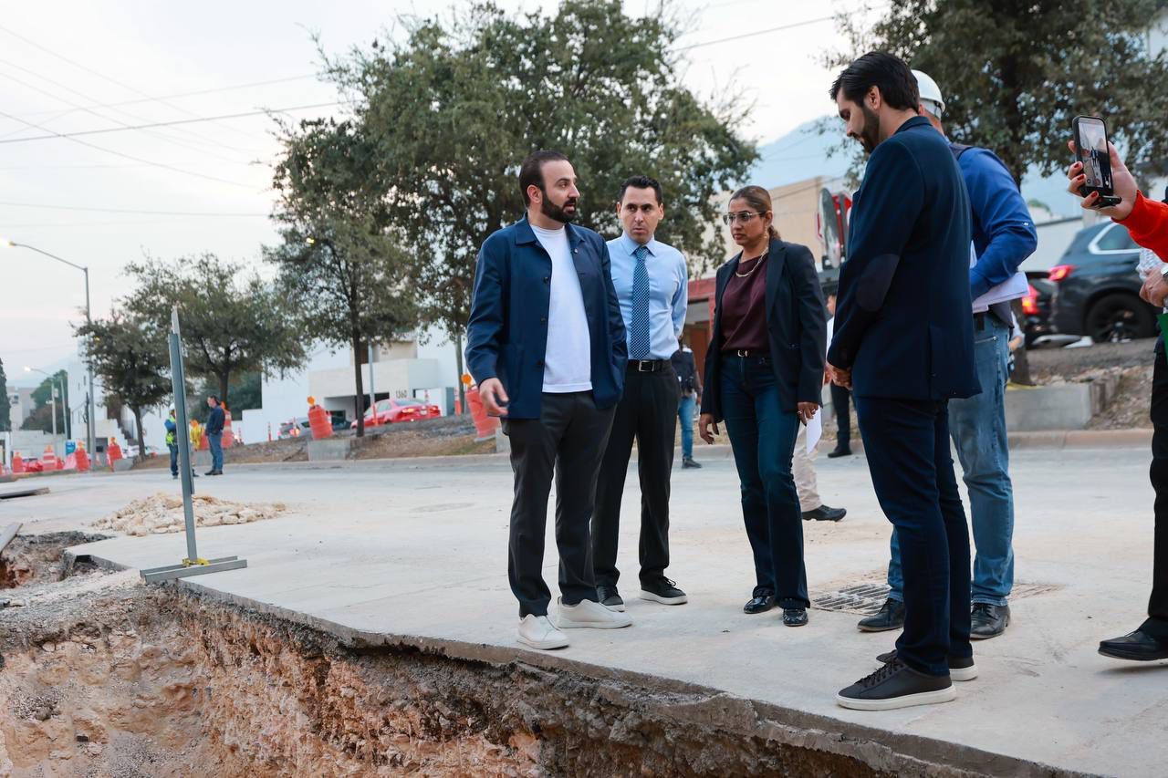 Reporta San Pedro avance de 23% en regeneración de la avenida Alfonso Reyes