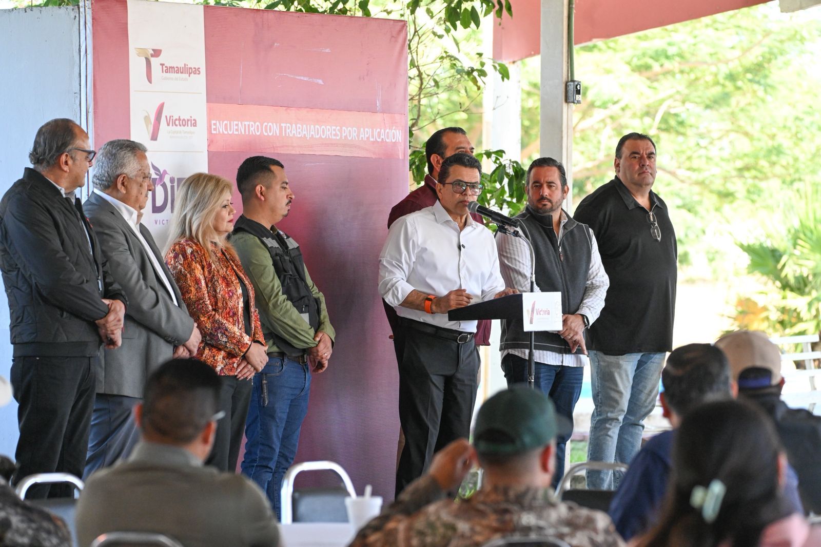 Se comprometen trabajadores de aplicación y reparto en el fomento de Victoria