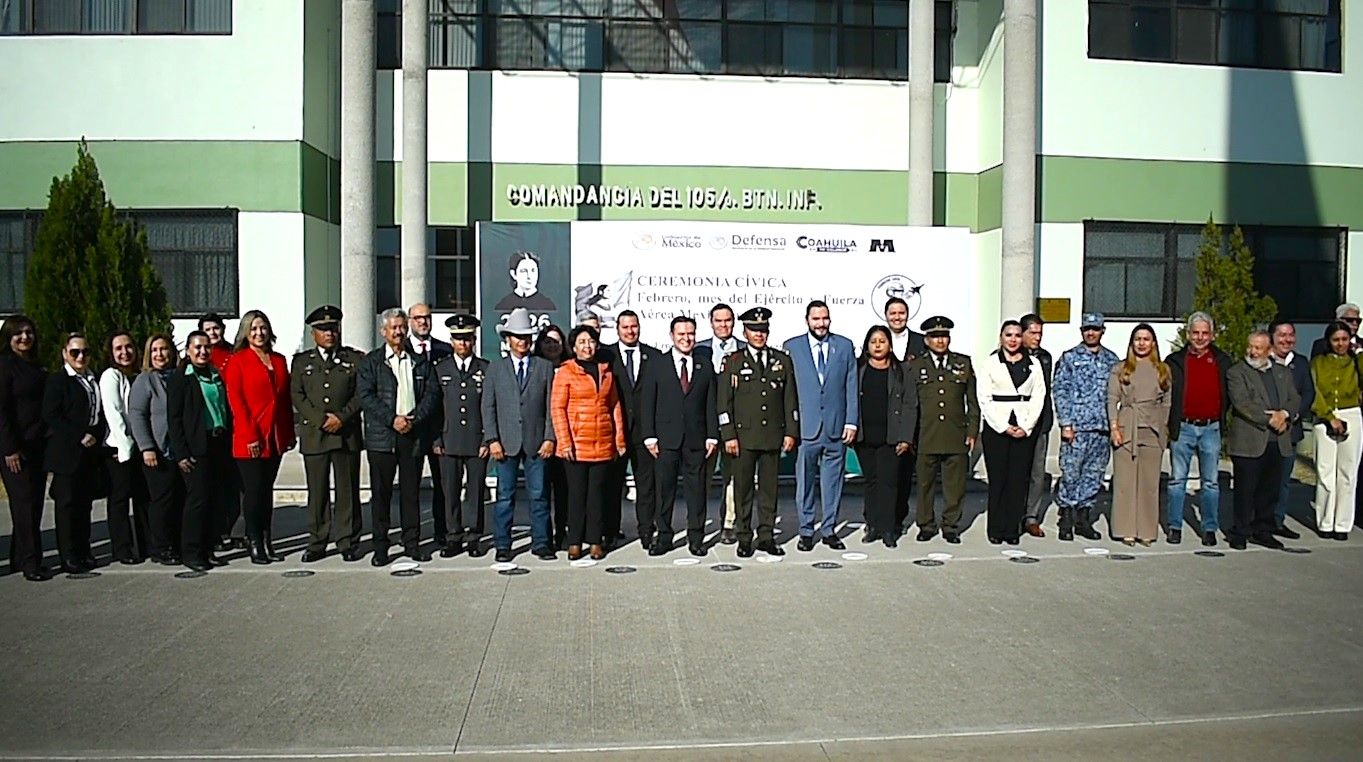 Conmemoran en Ciudad Frontera el Mes del Ejército y la Fuerza Aérea Mexicanos